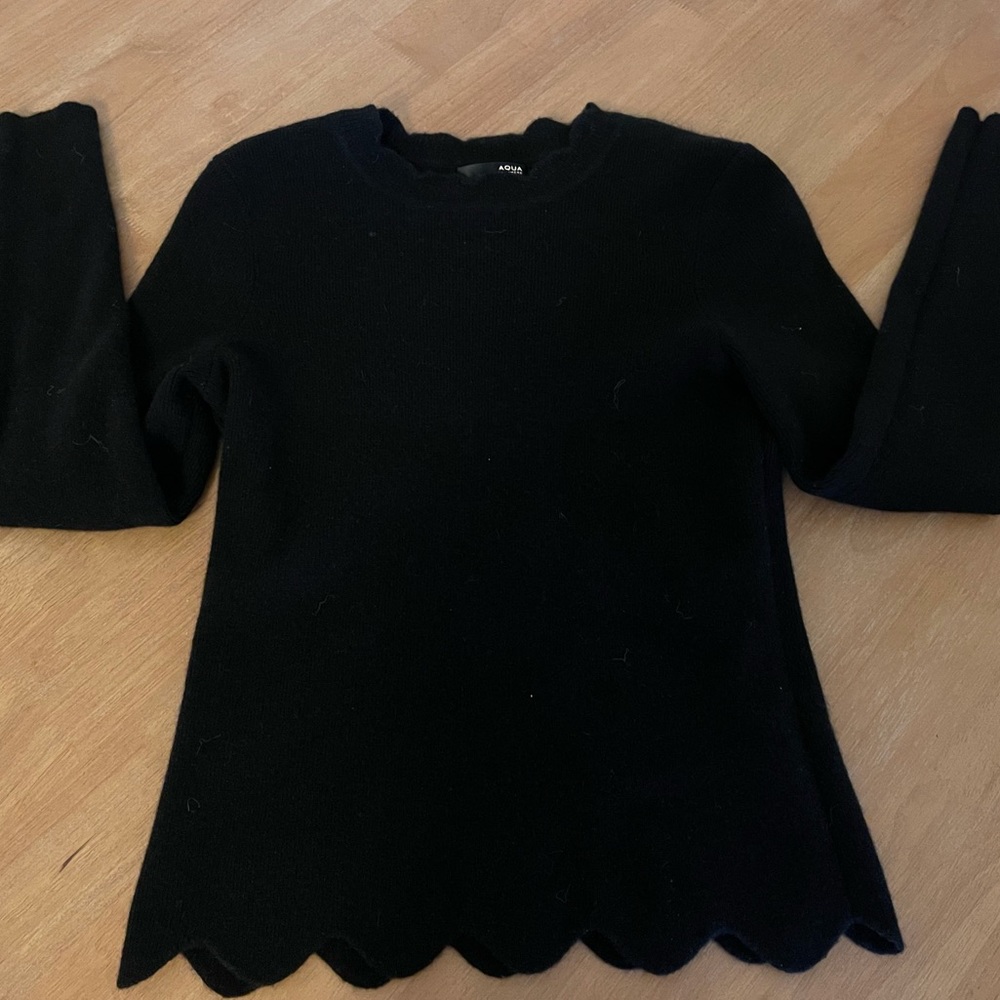 Bloomingdale's Aqua cashmere sweater